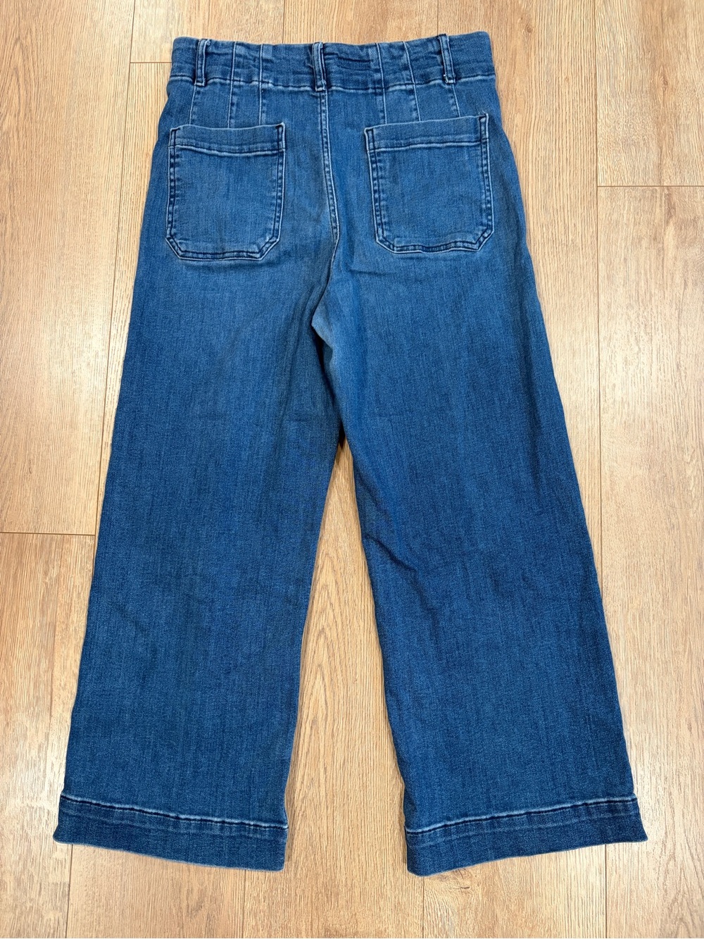 Pilcro The Skipper High Rise Wide Leg Crop Jeans Medium Wash Size 31 - Picture 4 of 9